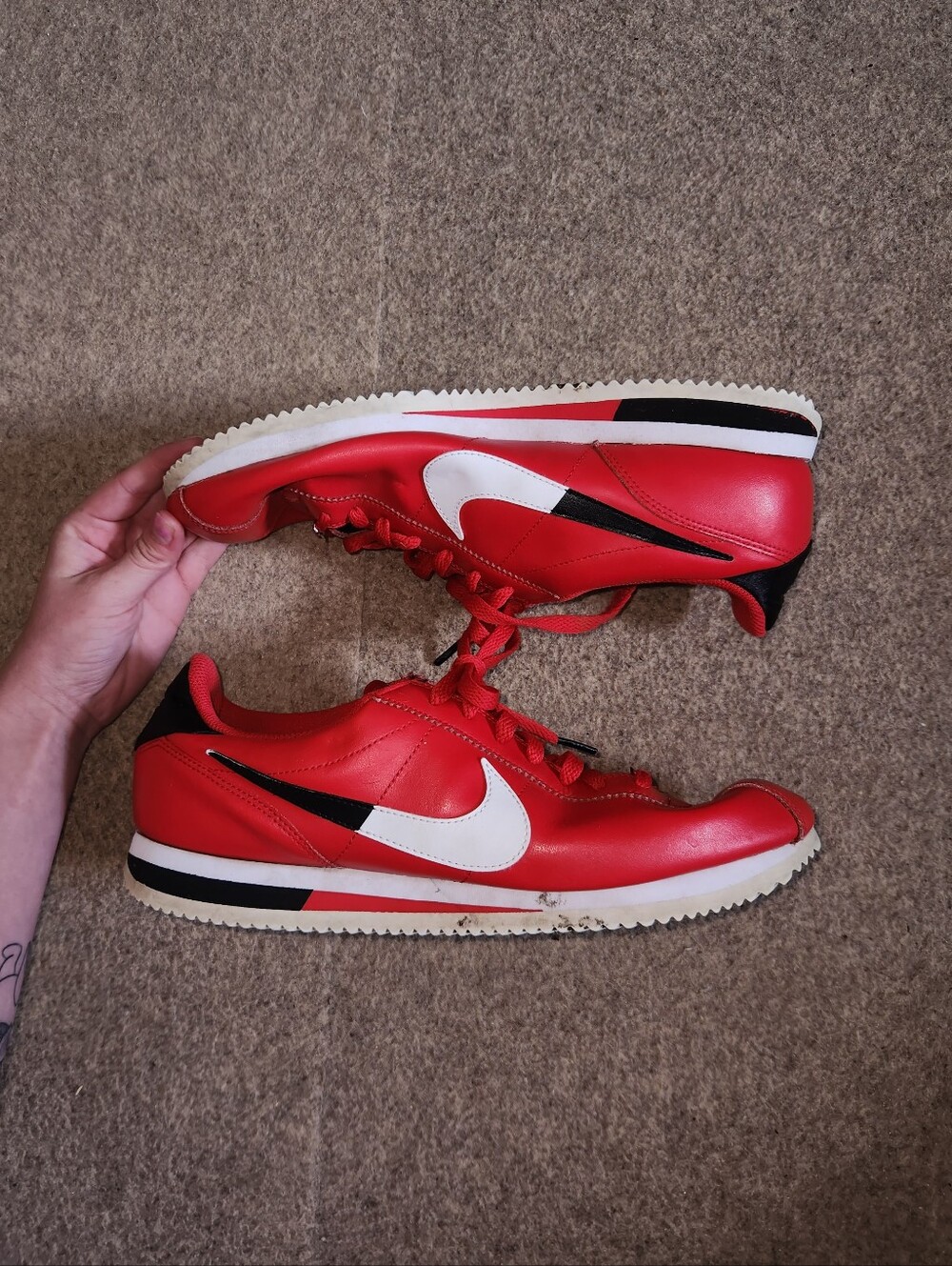 Nike NBA X Cortez Basic Leather SE University Red Sneakers | M11.5